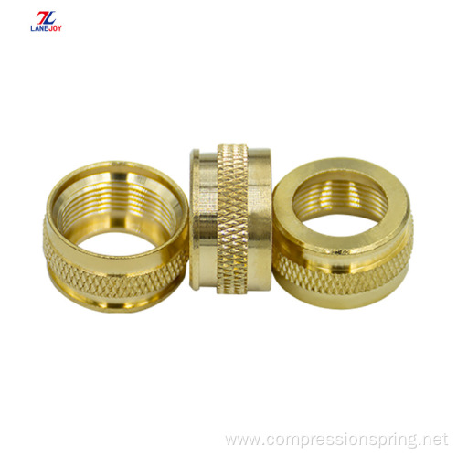 round long brass connector cap coupling ring nut